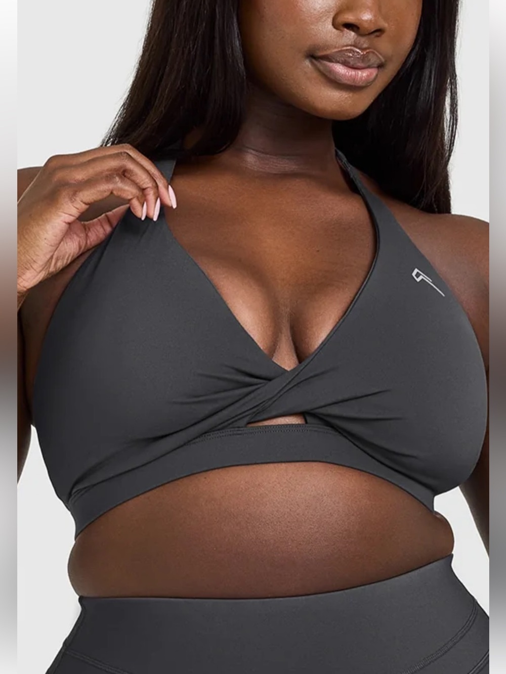 Oner Active Gray Unified Wrap Sports Bra